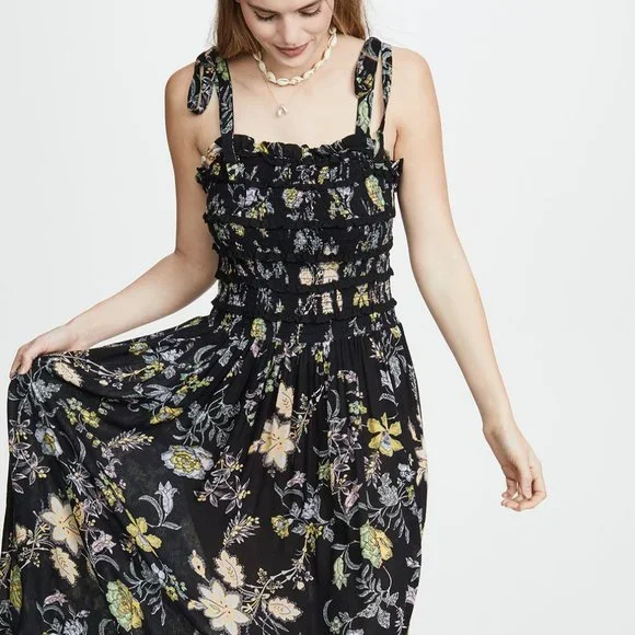 Free People | Dresses | Free People Isla Floral Midi Dress | Poshmark